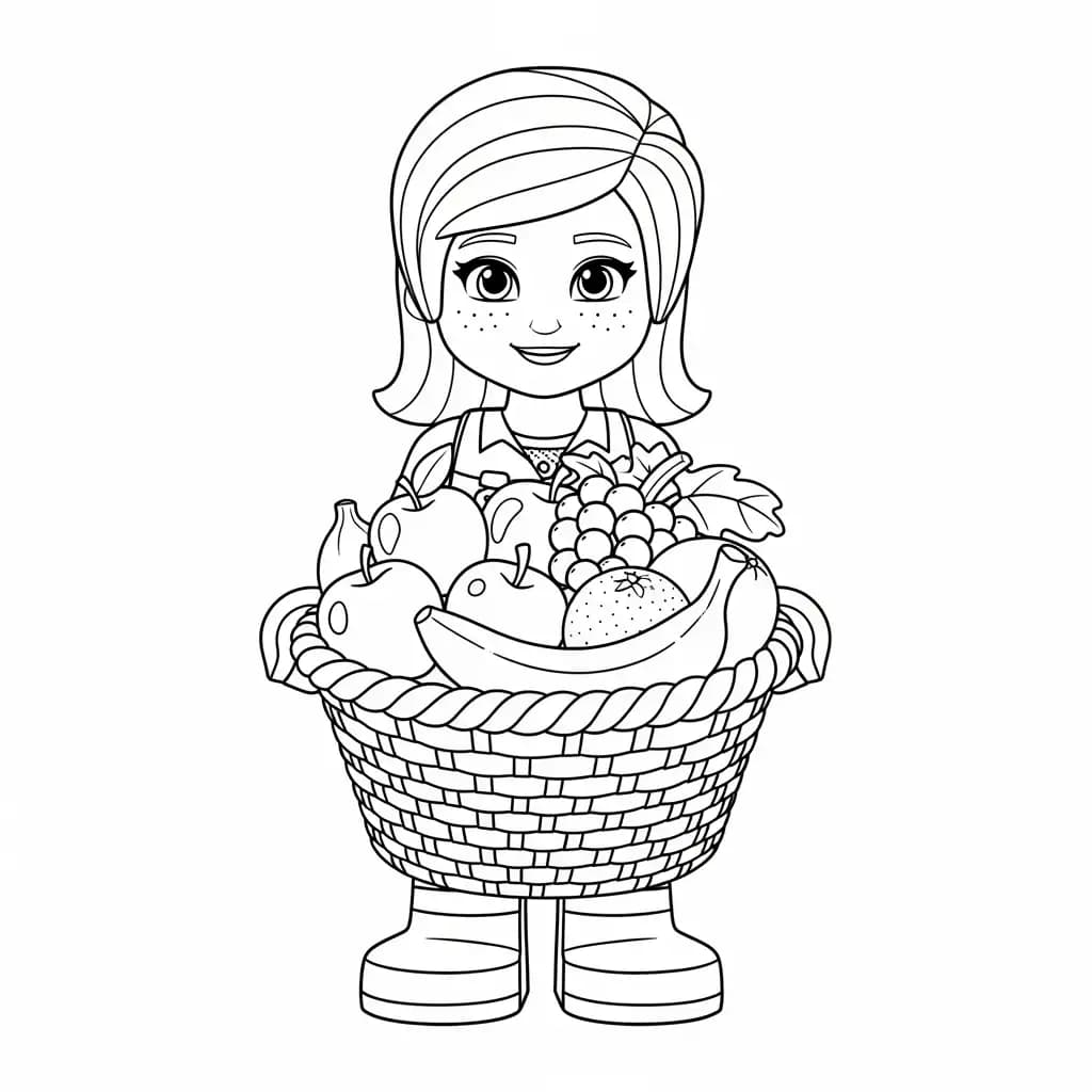 desenho de Amigos Lego para colorir