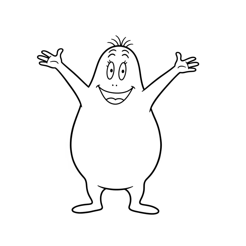 desenho de Barbapapa para colorir