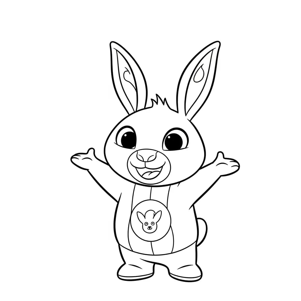 desenho de Bing Bunny para colorir