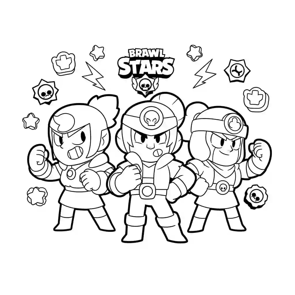 Desenhos de Brawl Stars para colorir – modelos para imprimir