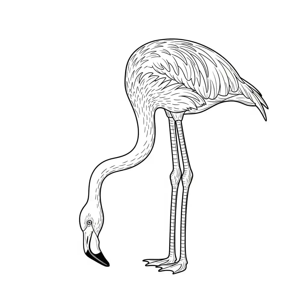 desenho de Flamingo para colorir