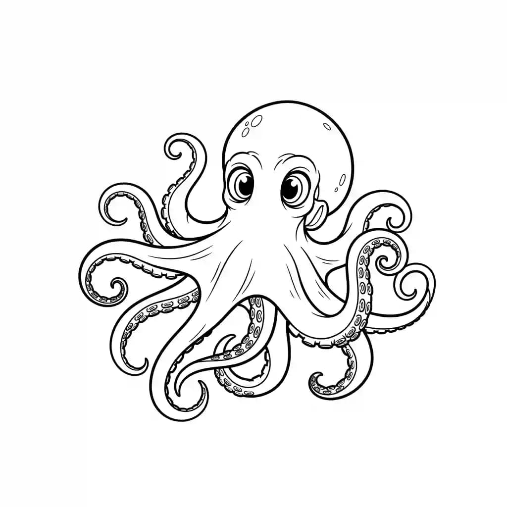 desenho de Polvo para colorir