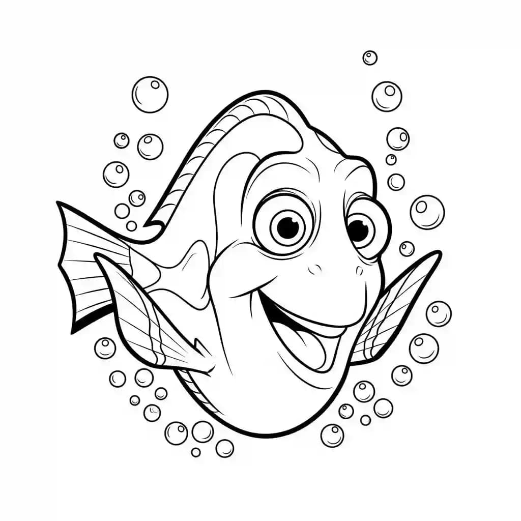 Desenhos do Procurando Nemo para Colorir e Imprimir